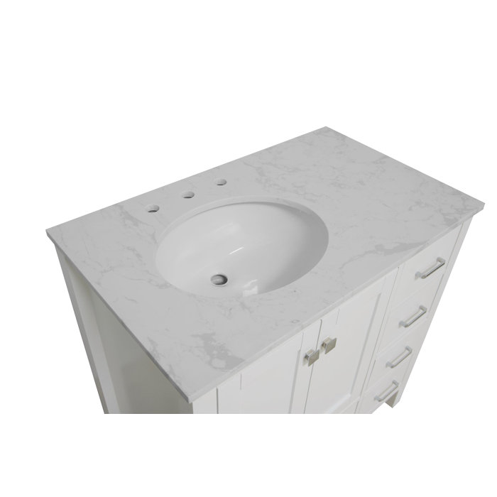 Joss & Main Matias 36'' Free Standing Single Bathroom Vanity with Top